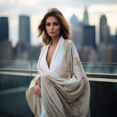 Wrap-Up in Elegance: How to Wear Shawls with Evening Dresses