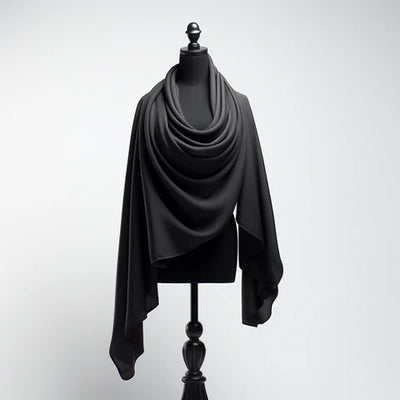 The Alluring Charm of a Black Cashmere Shawl