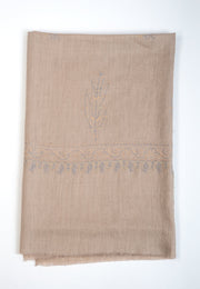 Natural Hand Embroidered Shawl